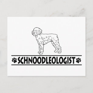 Cartão Postal Humorous Schnoodle