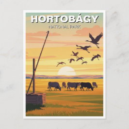 Cartão Postal Hungary Hortobagy National Park Travel