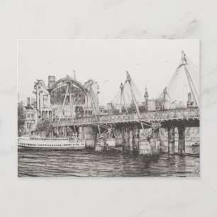 Cartão Postal Hungerford Bridge London 30/10/2006