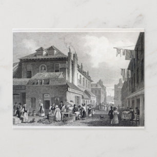 Cartão Postal Hungerford Market, Strand, gravado Thomas
