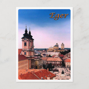 Cartão Postal Hungria - Eger - Belvarosa -