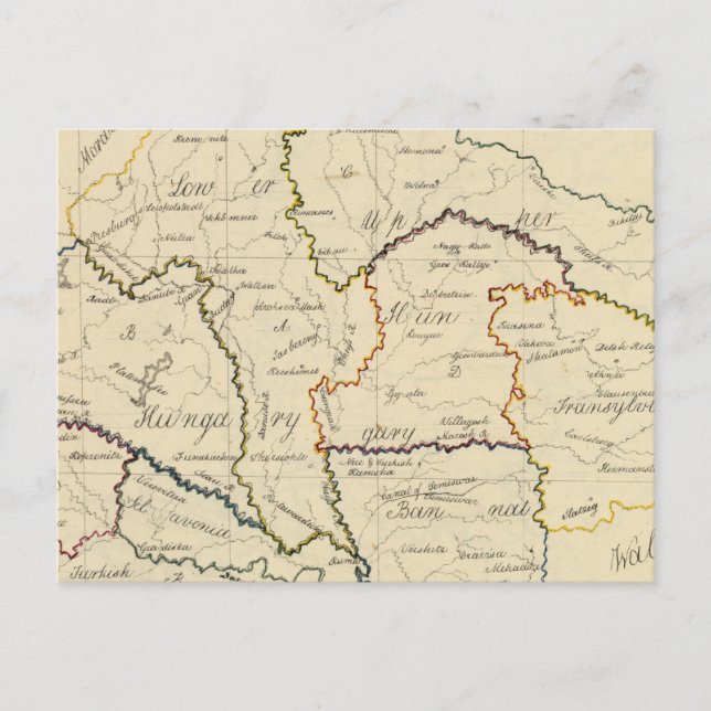 Cartão Postal Hungria, Transilvânia (Frente)