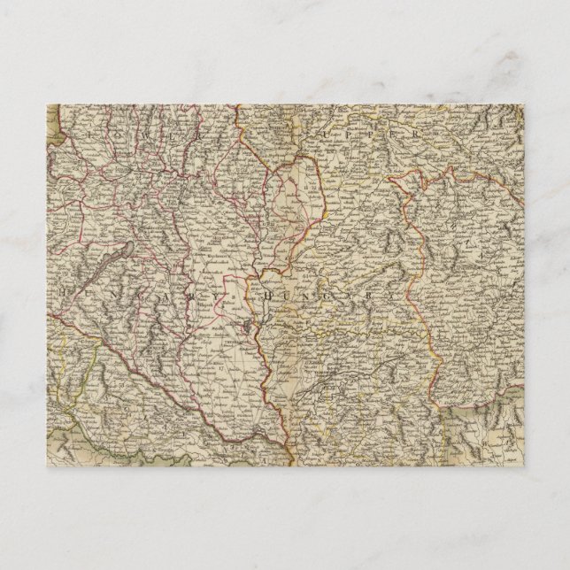 Cartão Postal Hungria, Transilvânia, Croácia (Frente)