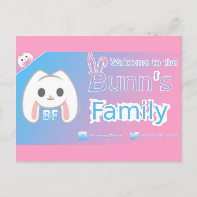 Cartão postal HunneBunn (Frente)