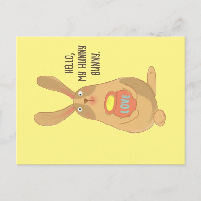 Cartão Postal Hunny Bunny (Frente)