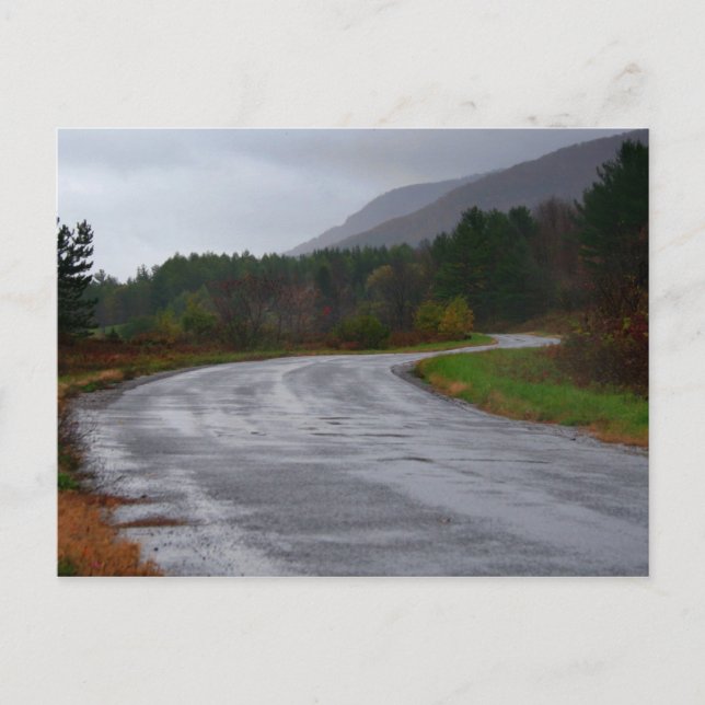 Cartão Postal Hunter Mountain Road (Frente)