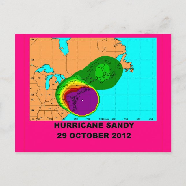 Cartão Postal Hurricane Sandy 29 October 2012 (Frente)