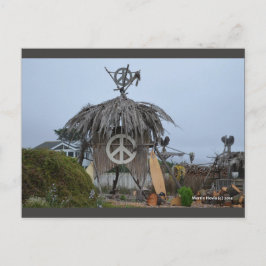 Cartão Postal Hut da Paz | Cartão-postal Blue Beach™