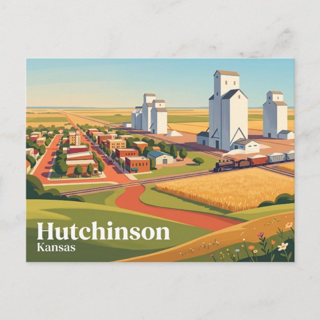 Cartão Postal Hutchinson Kansas (Frente)