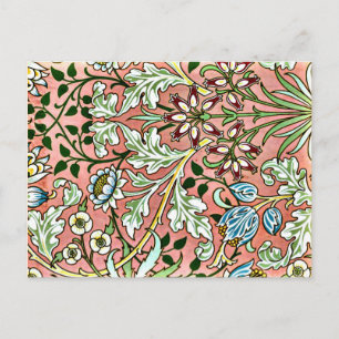 Cartão Postal Hyacinth, um padrão William Morris