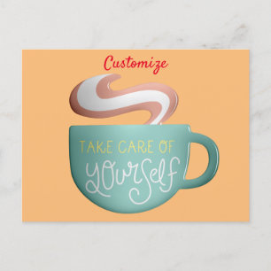 Cartão Postal Hygge Drink Self-Care Thunder_Cove