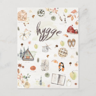Cartão Postal Hygge Fall Outono