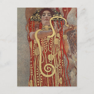 Cartão Postal Hygieia por Gustav Klimt, Arte Nouveau Antiga