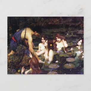 Cartão Postal Hylas e Ninfas, de John William Waterhouse