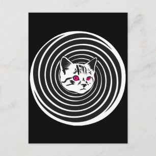 Cartão Postal Hypno-Cat