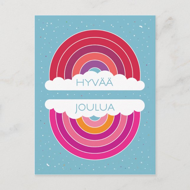 Cartão Postal Hyvää Joulua (Frente)