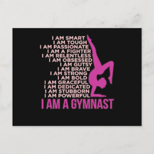 Cartão Postal I Am A Gymnast Gymnastics Gymnastic Sports Lover G