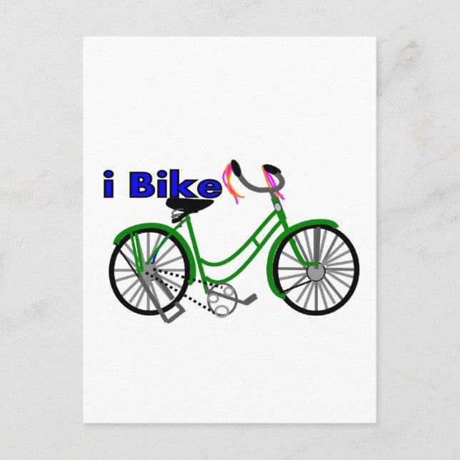 Cartão Postal I bicicleta (bicicleta) desenhando 1950 (Frente)