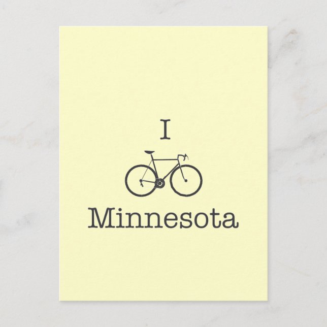 Cartão Postal I Bike Minnesota (Frente)