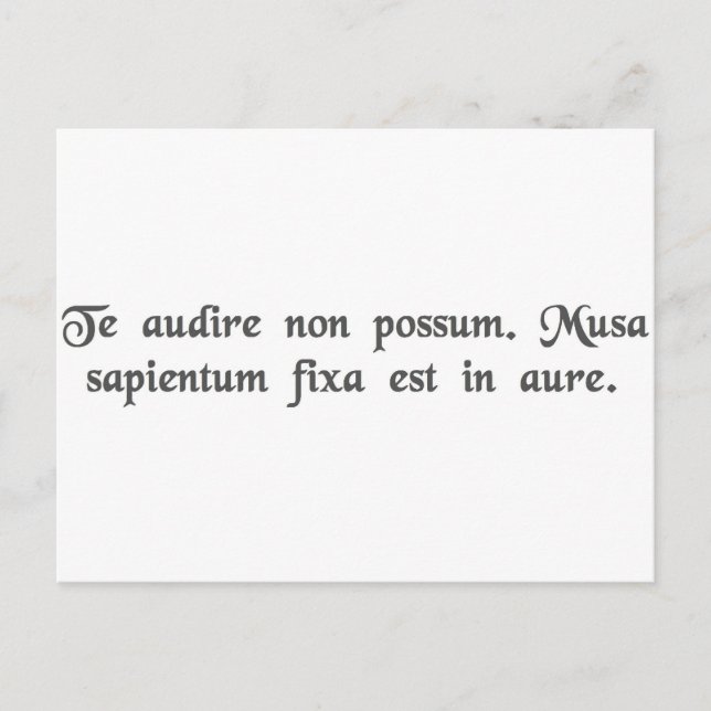 Cartão Postal I can't hear you. I have a banana in my ear. (Frente)