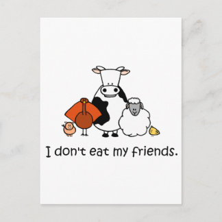 Cartão Postal I dont eat my friends