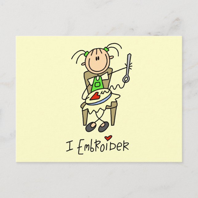 Cartão Postal I Embroider Camisetas e presentes (Frente)