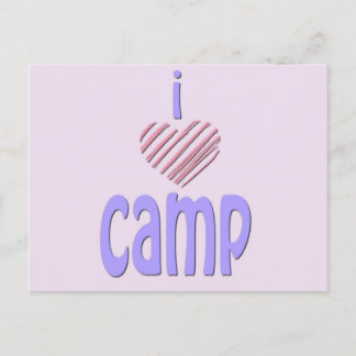 Cartão Postal I Heart Camp