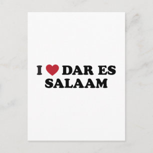 Cartão Postal I Heart Dar es Salaam Tanzania