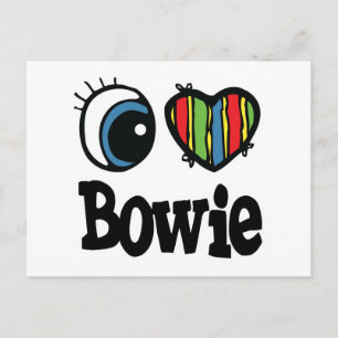 Cartão Postal I Heart (Love) Bowie