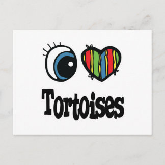 Cartão Postal I Heart (Love) Tortoises