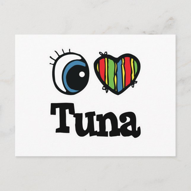 Cartão Postal I Heart (Love) Tuna (Frente)