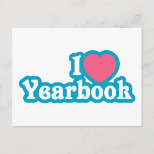 Cartão Postal I Heart / Love Yearbook