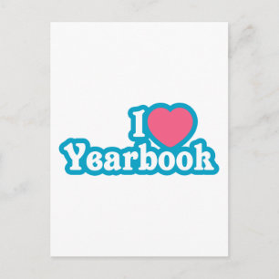 Cartão Postal I Heart / Love Yearbook