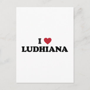 Cartão Postal I Heart Ludhiana India