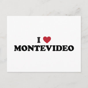 Cartão Postal I Heart Montevideo Uruguai