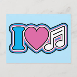 Cartão Postal I Heart Music