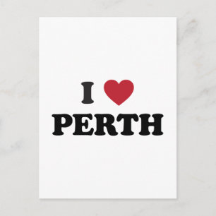 Cartão Postal I Heart Perth Austrália