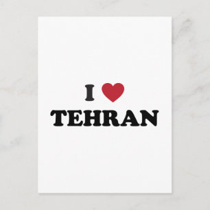 Cartão Postal I Heart Tehran Iran
