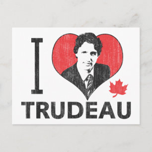 Cartão Postal I Heart Trudeau