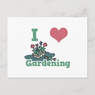 Cartão Postal i jardinagem cardíaca