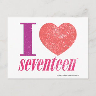 Cartão Postal I Love 17
