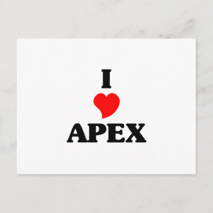 Cartão Postal I love Apex