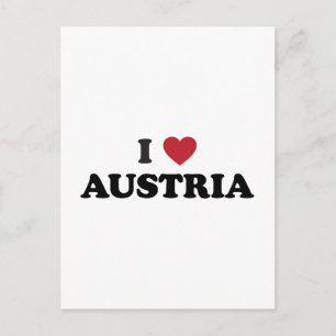 Cartão Postal I Love Austria