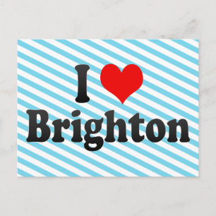 Cartão Postal I Love Brighton, Reino Unido