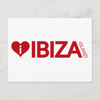 Cartão Postal I Love Ibiza Island Original Authentication souven