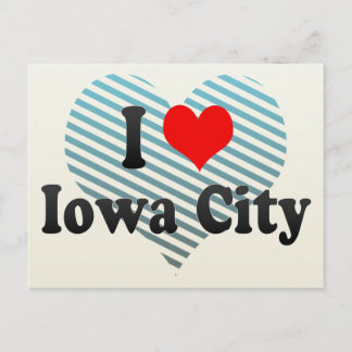 Cartão Postal I Love Iowa City, Estados Unidos