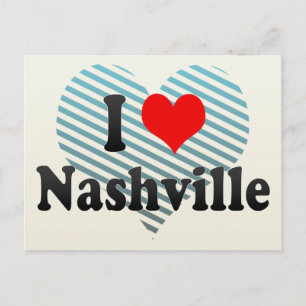 Cartão Postal I Love Nashville, United States