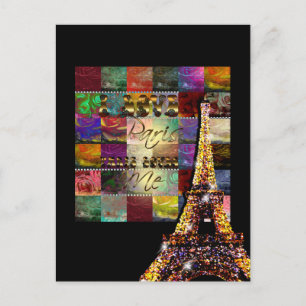 Cartão Postal I Love Paris - Cartão-postal
