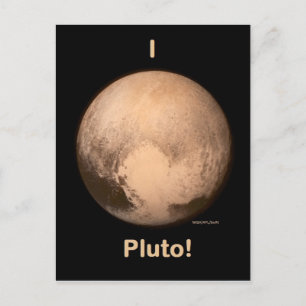 Cartão Postal I love Pluto!