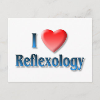 Cartão Postal I Love Reflexology Postcard